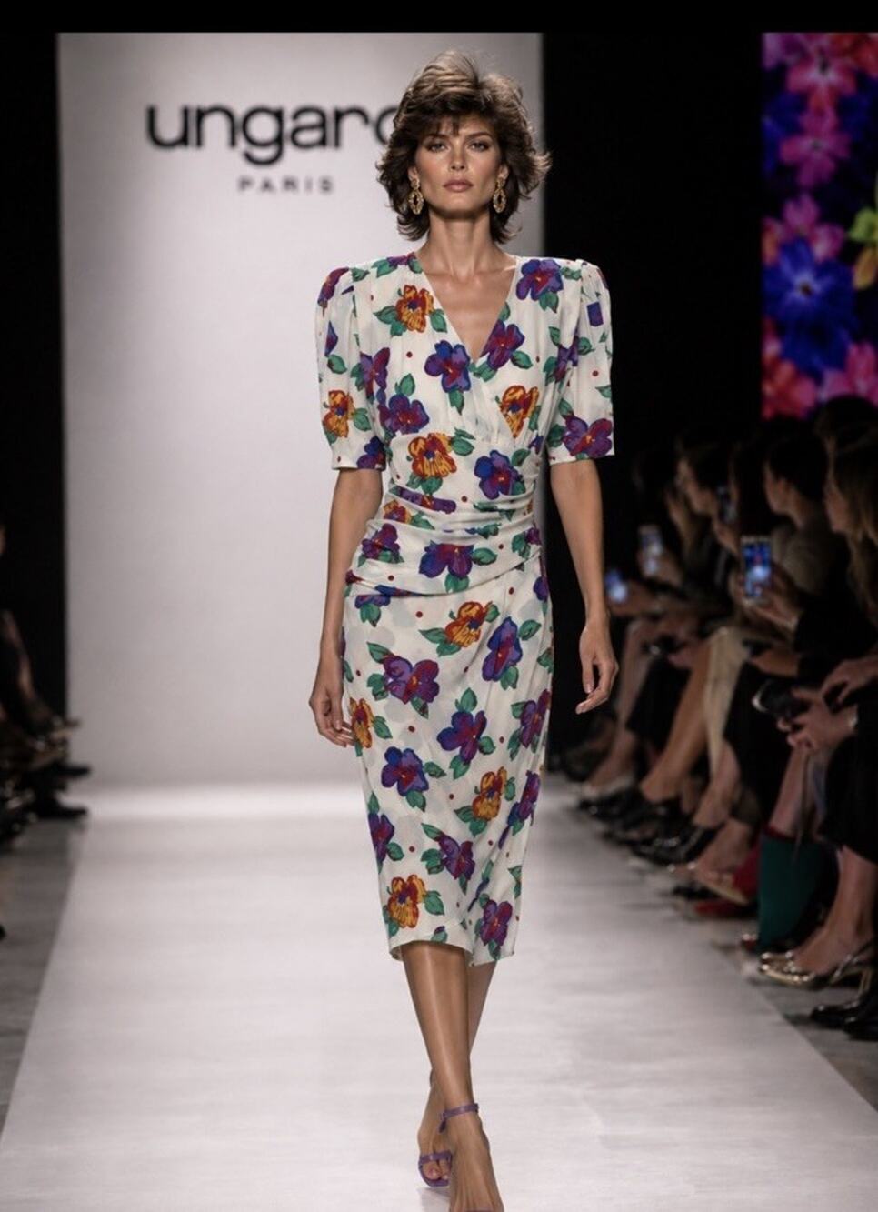 Ungaro Parelle 1980s Vintage Dress Perfect Med